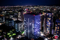 La vue de nuit à la Fukuoka Tower